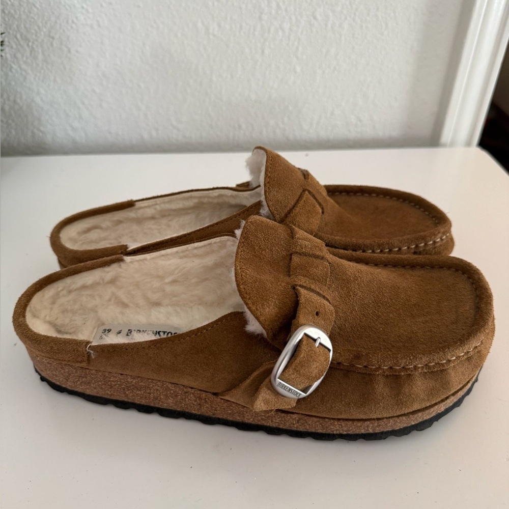 Birkenstock Tan Footwear with Cream Lining - Picture 3 of 7